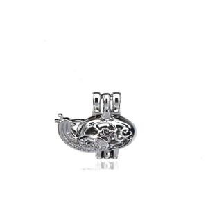 Lockets 10pcslot sier alloy snail anim animal omesters eyssters beads cage locket pendant ormatherapy لكل زيوت أساسية diffuser820610294408 dhubj