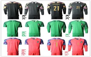 2020 2021 Italien Kids målvakt Jerseys 1 Buffon 21 Donnarumma Långärmad målvakt T -shirt -satser Kid Uniforms Barn målvakt 4758524