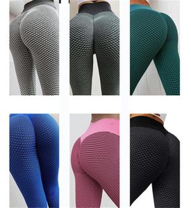 Multicolor Women Pants Yoga Pant High midja Sexig fitness Run Tight Sports Clothing Thin Polyester Breattable och bekväm4374757