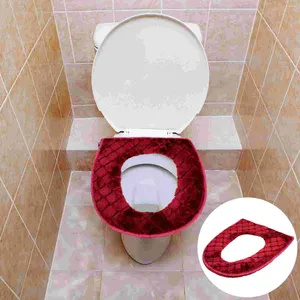 Tuvalet koltuğu Kış Kapağı Peluş Su Geçirmez Kalınlaştırılmış Yastık Süper Sıcak Podu Yıkanabilir Banyo Isıtıcı
