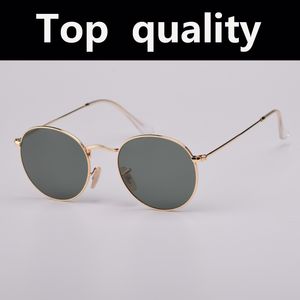 Óculos de sol de luxo masculino feminino redondo metal lentes de vidro real mulheres homens óculos de sol senhoras gafas oculos lunette de soleil femme gafas de sol