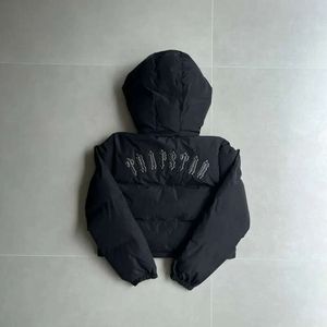 디자이너 여성 재킷 런던 코트 2024 Trapstar Winterjacke 자수 다운 재킷 패션