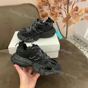 track Casual Shoes Leather Trainer Platform Trainers Shoes Luxury Designer Tripler Black Nylon Printed Men Women Track 3.0 mens womens heavy duty sole sneakers O19