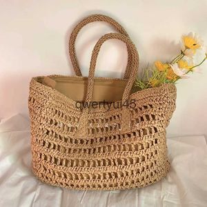 Totes ig Capacity Large Summer Beac Straw Bags 2021 Simple Luxury Brand Fasion Travel Ladies Soulder andbags and PursesH24219