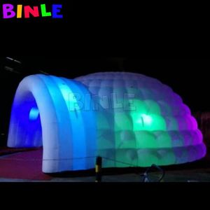 Etkinlik için LED aydınlatma ile dev şişme kubbe çadırı Beyaz iglo Bahçe Dans Evi Partisi Pavilion Satış