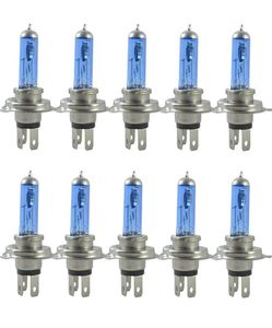 10st 12V 90100W H4 Halogen Lights Lamp 6000K Car Halogen Gulb Xenon Dark Blue Glass Super White2080257