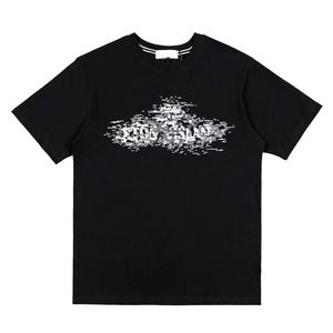 クラシックレター刺繍の男性TシャツカジュアルコットンメンTシャツブラックホワイトサイズm-xxl