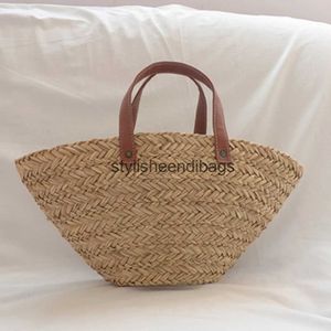 Totes Bohemian Straw Rattan Bags for Women Designer Woven Bag Travel Basket Handväskor och Purses Beach Shoulder Bag Tote Shopper Bagsh24219