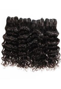 4 Pcs Indian Deep Curly Hair Weaving 50gpc Natural Color Black Human Hair Extensions for Short Bob Style Bundles4007793