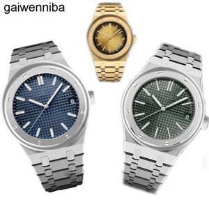 Audemar Piquet Oak Mans Royal Watch Automatic Mechanical Watches Gold and Silver Stainless Steel Mens Wristwatch 41mm Movement Watchs Montre De Luxe Waterproof