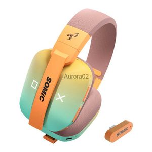 Auricolari per telefono cellulare Cuffie da gioco wireless 3 modalità di connessione Gioco Luce fredda con microfono Compatibile con Bluetooth YQ240219