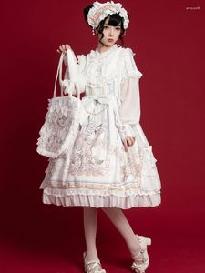 Casual Dresses Reunion World - Sweet Long Sleeve Lolita Midi Dress By OCELOT