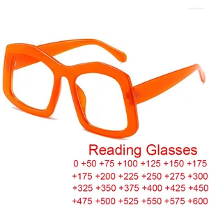 Sunglasses Fashion Oversized Square Reading Glasses Men Women Polygon Big Frame Prescription Eyewear Anti Blue Light