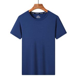 T-Shirt für Herren aus Sommer-Mesh, leicht und trendig, schnell trocknende Kleidung, Rundhalsausschnitt, lässige Eisseide, kurze Ärmel