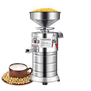 Commercial Soya Milk Machine Stainless Steel Soymilk Maker Electric Slag Slurry Separate Soybean Grinding Machine 220V