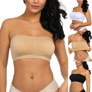 Bustiers Corsets Daigelo Double Women Plus Size Stapless Bra Bandeau Tube Removable Padded Top Strinty Refreshing Courfitial