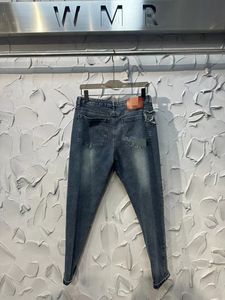 European Designer Men Jean Hombre Mens Pants Trousers Biker Embroidery Ripped For Trend Cotton Fashion Jeans s s