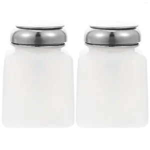 Nail Gel 2 Pcs Makeup Remover Polish Methanol Storage Bottles Alcohol Dispenser