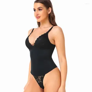 Damen Shapers Spitze Shapewear Bodysuit Frauen V-Ausschnitt Bauchkontrolle Camisole Tops Body Suit Tangas Sculpting Abnehmen Unterwäsche Korsett Fajas