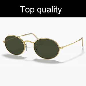 Lyxiga ovala solglasögon män kvinnor glasögon mens solglasögon för manliga kvinnliga riktiga glaslinser med UV400 -skydd och läderfodral