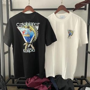 メンズTシャツ特大の男性女性カップルコットンシャツスペースホース宇宙船都市レーシングパターン印刷