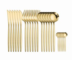 Geschirr-Sets, Geschirr, Gold, Edelstahl, Besteck-Set 1810, Reise-Besteck, Abendessen, Messer, Gabel, Löffel, Besteck, Spülmaschine, Saf6600458