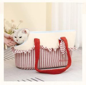 Cat Carriers Fashion Out Portable Shoulder Bag Handheld Teddy Bichon Small Dog Crossbody Pet Stock