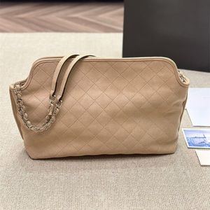 Bolsa de compras com alça de corrente 23k designer mulheres sacolas acolchoadas vinntage camurça bolsa tote frança marca de luxo couro grandes bolsas de ombro senhora corpo cruzado