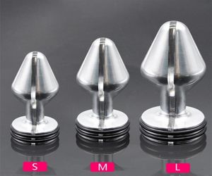 Metal Anal Plug Tung Corona Anus Electro Stimulate BDSM Sex Toys för CouPs273L5957297