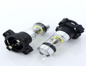 2PCS PY24W 100W LED電球フロントテールターンシグナルホワイトアンバー1500LM自動車ランニングライト運転ランプ6148037