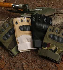 Wxsn Oji pół rękawiczki odporne na zużycie palec i poślizgowe rękawiczki zewnętrzne taktyczne rękawiczki na pół palca mężczyźni i kobiety fani armii Speci1301471