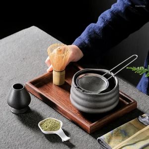 Teaware Set Clean Stand Tea Easy Matcha Bowl Tool Handmased Set Scoop Accessorie Traditionell Home Kit Japanese Whisk Ceremony Gift