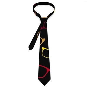 Bow Ties Glasse PRINT TIE Colorf glasögon grafisk hals klassisk casual krage för män affärssläcktillbehör släpp leverans dhncv