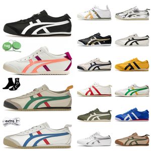 Onitsukass Tiger Mexico 66 Designer Sneakers Donna Uomo Scarpe casual Argento Off Nero Bianco Blu Giallo Beige Slip on Low Fashion Scarpe da ginnastica Mocassino