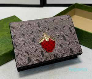 2024 new wallet designer purse women wallet wallets New Fashionable and versatile classic double letter pattern Strawberry purse
