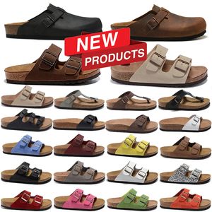 BirkinStocks Mens Womens Designer Slippersソフトスエードレザーピーチモカホワイトピンクメンズスリッパ屋外プラットフォームスリッパアリゾナマヤリスリッパバーキン