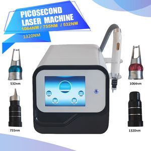 Pico Laser Maszyna 755 1320 1064 532NM Picosecond Q-Switch Nd Yag Laser Tattoo Dispisy