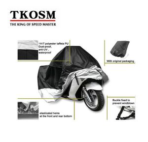 TKOSM S M L XL XXL XXXL Vattentät utomhus inomhus Motorcykelkryssare Street Sportcyklar täcker UV -skyddande motorcykel Rain Dust1724831