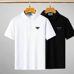 Designer mens polo camisa de luxo homens camisetas marca manga curta respirável top monograma imprime mulheres maglietta verão preto branco polos camisas