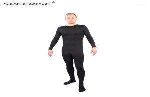 Kostium kombinezonu Kostium rozciągliwy stopień na całe ciało kombinezon skóry męski Lycra Spandex Bodysuit Zentai Catsuit Hoodless12130267