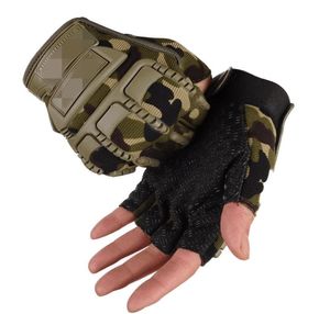 New Hard Knuckle Fingerless Half Finger Tactical Gloves Outdoor Cycling Mountaineering gloves3408973