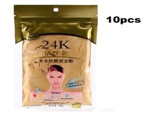 HELA 10 PCS 24K Gold Collagen Face Mask Powder for Beauty Salon Spa Fuktande 61985732779434