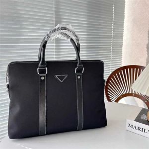 Chic Triangle Briefcase Mens Computer Bag Women Casual Shoulder Bags Purses Handbag Men Work Bag Designer Laptop Bags 231011