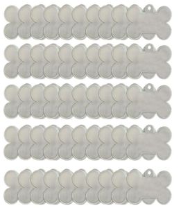 Keychains 50 st tydliga akrylblock Keychain Necklace Pendant Transparent S för DIY -projekt Vinyltillbehör Party Supplies5813477