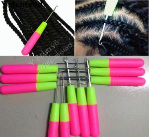Plastic Hook Needles 50pcs Crochet Braid Needle Feather Hair Extension Tools Wig Threader Knitting Hair Crochet Needles To Install1836839