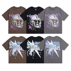 メンズTシャツヘルスターシャツデザイナーシャツファッショナブルなクラシックピュアコットンレタープリントカップルストリートカップル服ヨーロッパサイズsxl