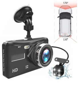 Traço cam lente dupla completa hd 1080p 4quot ips carro dvr veículo câmera frontal visão noturna gravador de vídeo gsensor modo estacionamento w2004226