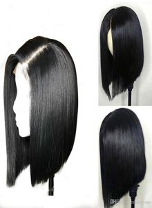 13x4 Lace Front Human Hair Wigs Brazilian Straight Baby Hair Remy Lace Wig For Black Women new9774360