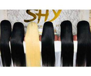 alta qualitàSHY LUXE alta qualità 40 pollici pizzo grezzo prepizzicato Gluels parrucca di capelli umani disponibile per il modello Niki StyleTW9284191