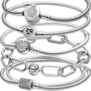 Verkauf von Original Charming Damenschmuck Produkt 925 Silber Full Series DIY Armband Bringen Sie Ihr eigenes Geschenk 240130 mit